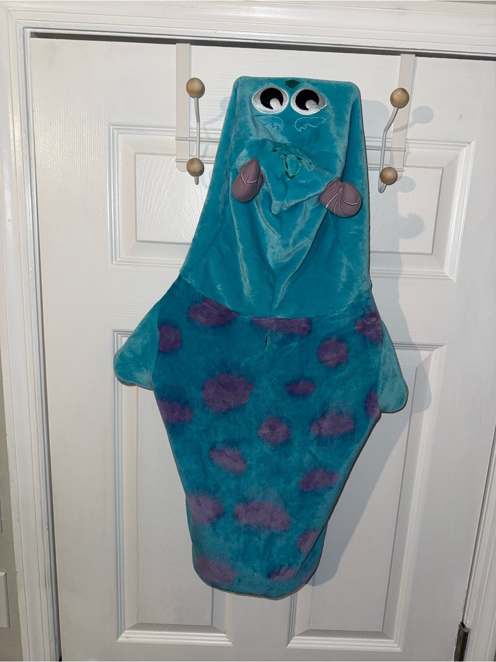 Disney Pixar Monsters Inc Sully Dog Costume Size XL Hood With easyclose BodyWrap